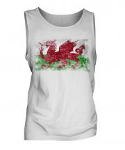 Wales Distressed Flag Mens Vest