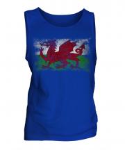 Wales Distressed Flag Mens Vest