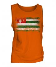 Abkhazia Distressed Flag Mens Vest
