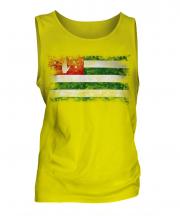 Abkhazia Distressed Flag Mens Vest
