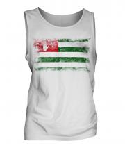 Abkhazia Distressed Flag Mens Vest