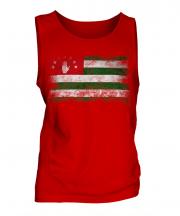 Abkhazia Distressed Flag Mens Vest