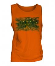 Adygea Distressed Flag Mens Vest