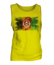 Afghanistan Distressed Flag Mens Vest
