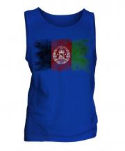 Afghanistan Distressed Flag Mens Vest