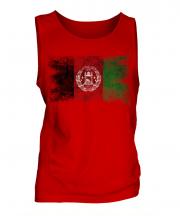 Afghanistan Distressed Flag Mens Vest