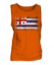 Ajaria Distressed Flag Mens Vest