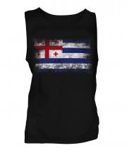 Ajaria Distressed Flag Mens Vest