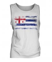 Ajaria Distressed Flag Mens Vest