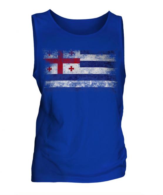 Ajaria Distressed Flag Mens Vest
