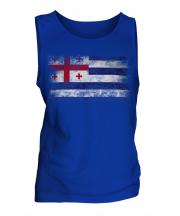 Ajaria Distressed Flag Mens Vest
