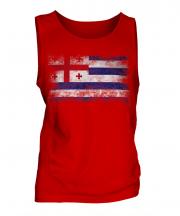 Ajaria Distressed Flag Mens Vest