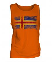 Aland Distressed Flag Mens Vest