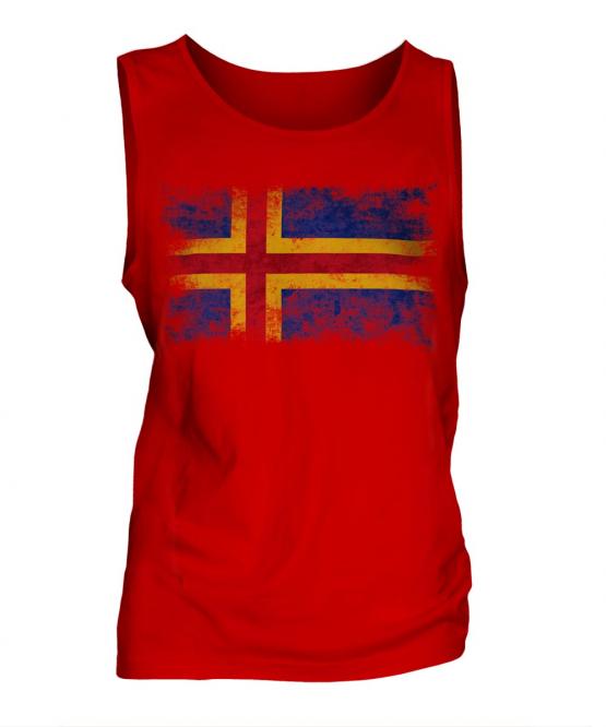 Aland Distressed Flag Mens Vest