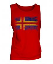Aland Distressed Flag Mens Vest