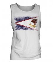 American Samoa Distressed Flag Mens Vest