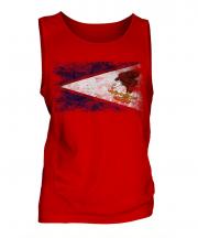 American Samoa Distressed Flag Mens Vest