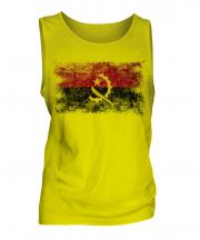 Angola Distressed Flag Mens Vest