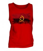 Angola Distressed Flag Mens Vest