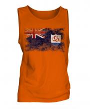 Anguilla Distressed Flag Mens Vest