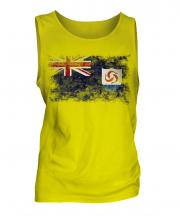 Anguilla Distressed Flag Mens Vest