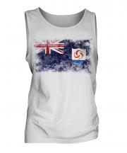 Anguilla Distressed Flag Mens Vest