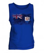 Anguilla Distressed Flag Mens Vest