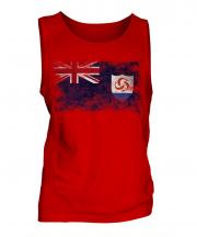 Anguilla Distressed Flag Mens Vest