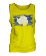 Antartica Distressed Flag Mens Vest