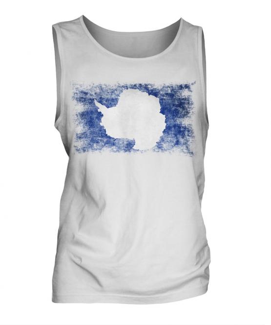 Antartica Distressed Flag Mens Vest