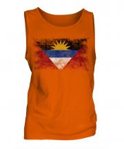 Antigua And Barbuda Distressed Flag Mens Vest