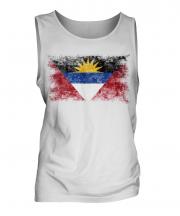 Antigua And Barbuda Distressed Flag Mens Vest