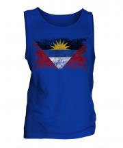 Antigua And Barbuda Distressed Flag Mens Vest