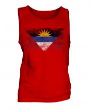 Antigua And Barbuda Distressed Flag Mens Vest
