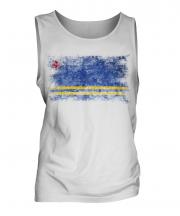 Aruba Distressed Flag Mens Vest