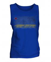 Aruba Distressed Flag Mens Vest