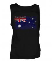 Australia Distressed Flag Mens Vest