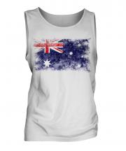 Australia Distressed Flag Mens Vest