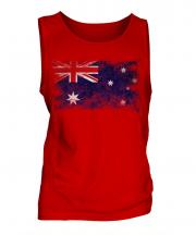 Australia Distressed Flag Mens Vest