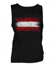 Austria Distressed Flag Mens Vest