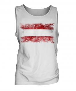 Austria Distressed Flag Mens Vest