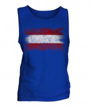 Austria Distressed Flag Mens Vest