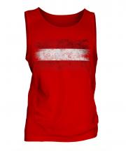 Austria Distressed Flag Mens Vest