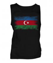 Azerbaijan Distressed Flag Mens Vest