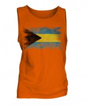Bahamas Distressed Flag Mens Vest