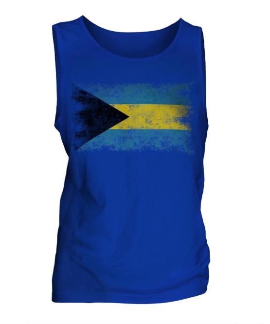 Bahamas Distressed Flag Mens Vest