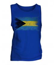 Bahamas Distressed Flag Mens Vest