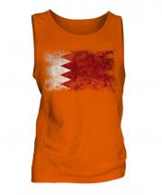 Bahrain Distressed Flag Mens Vest