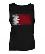 Bahrain Distressed Flag Mens Vest