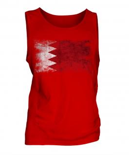 Bahrain Distressed Flag Mens Vest